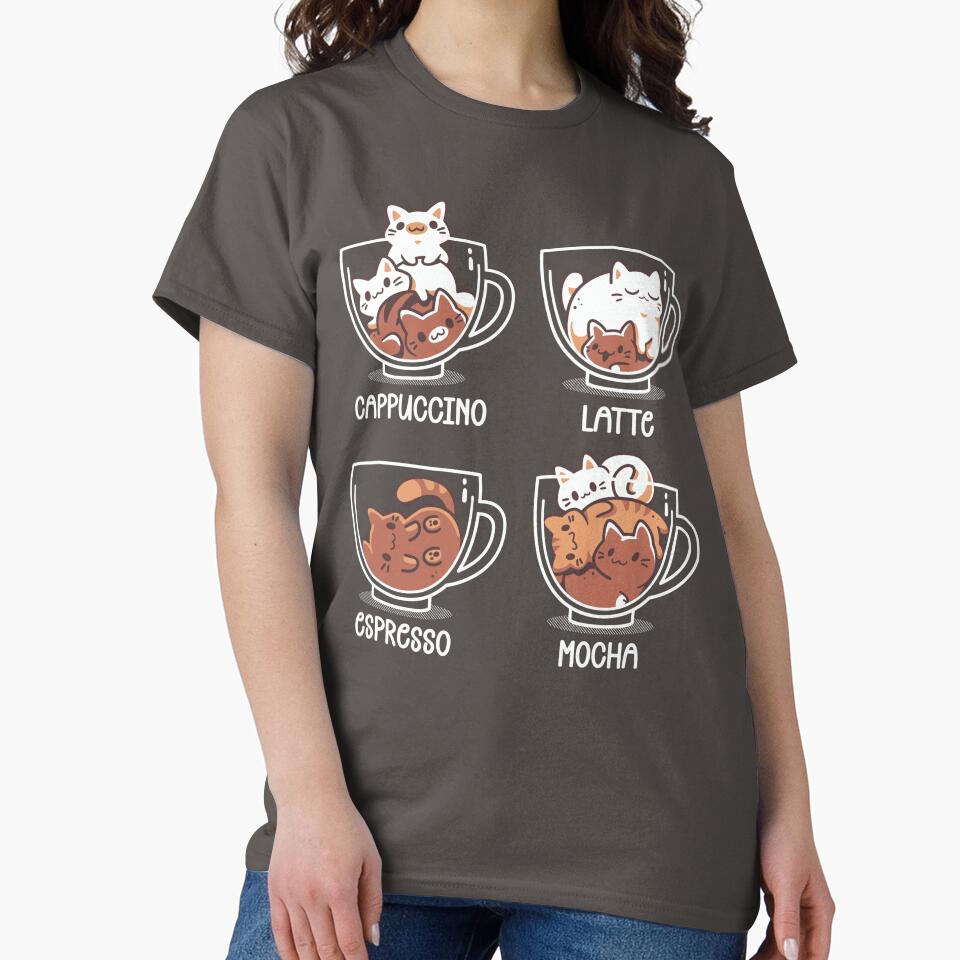 Cat Coffee Guide - Cute Kittens by Snouleaf Unisex T-shirt, Sweatshirt, Hoodie, Long Sleeve Tee